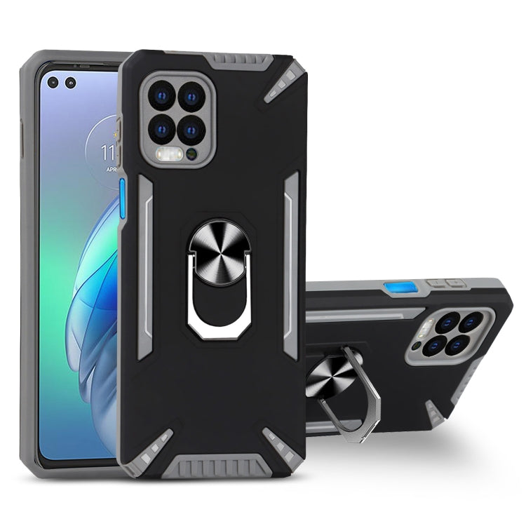 For Motorola Moto G100 PC + TPU Protective Case with 360 Degrees Rotatable Ring Holder