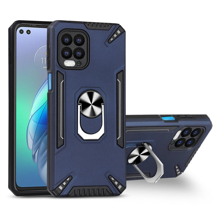 For Motorola Moto G100 PC + TPU Protective Case with 360 Degrees Rotatable Ring Holder