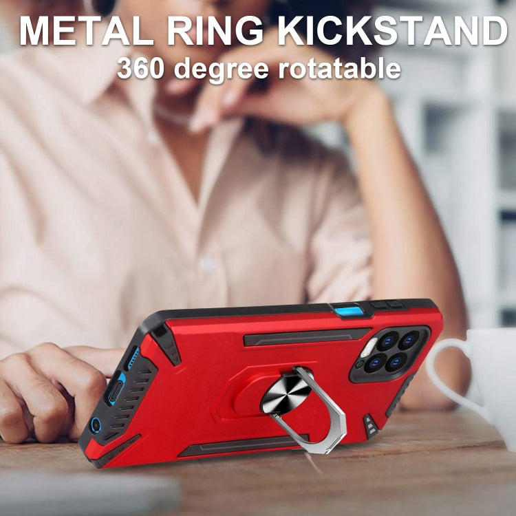 For Motorola Moto G100 PC + TPU Protective Case with 360 Degrees Rotatable Ring Holder