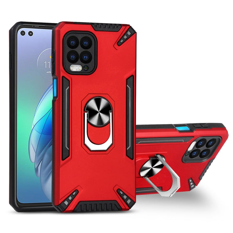 For Motorola Moto G100 PC + TPU Protective Case with 360 Degrees Rotatable Ring Holder