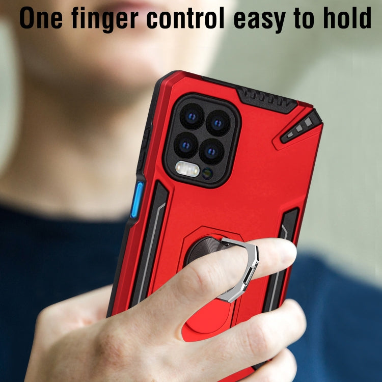 For Motorola Moto G100 PC + TPU Protective Case with 360 Degrees Rotatable Ring Holder