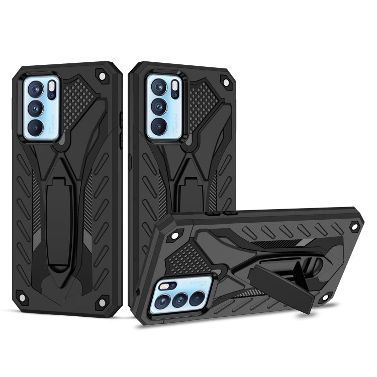 For OPPO Reno6 Pro 5G Shockproof TPU + PC Protective Case with Holder