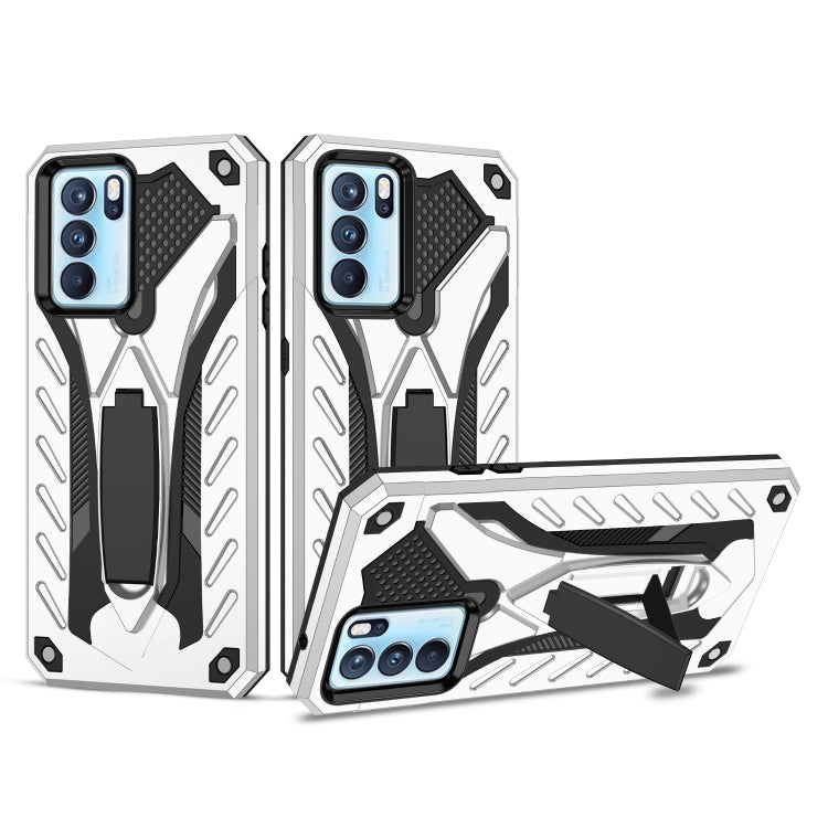 For OPPO Reno6 Pro 5G Shockproof TPU + PC Protective Case with Holder