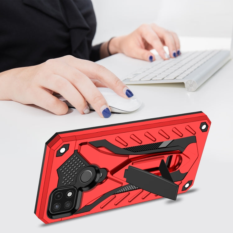 For OPPO Realme C21Y Shockproof TPU + PC Protective Case with Holder