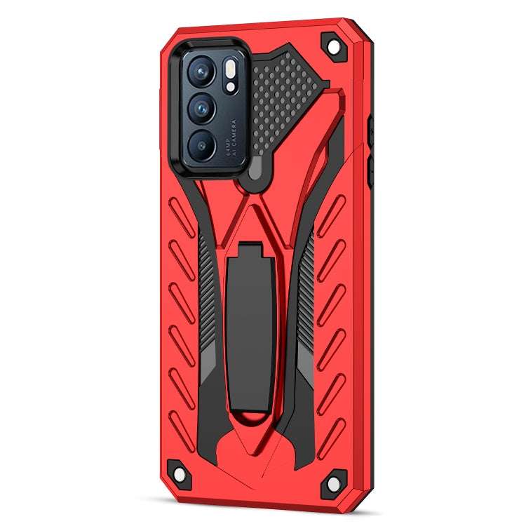For OPPO Reno6 5G Shockproof TPU + PC Protective Case with Holder