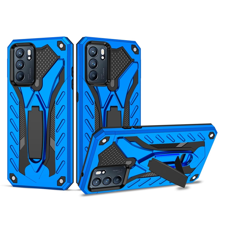 For OPPO Reno6 5G Shockproof TPU + PC Protective Case with Holder