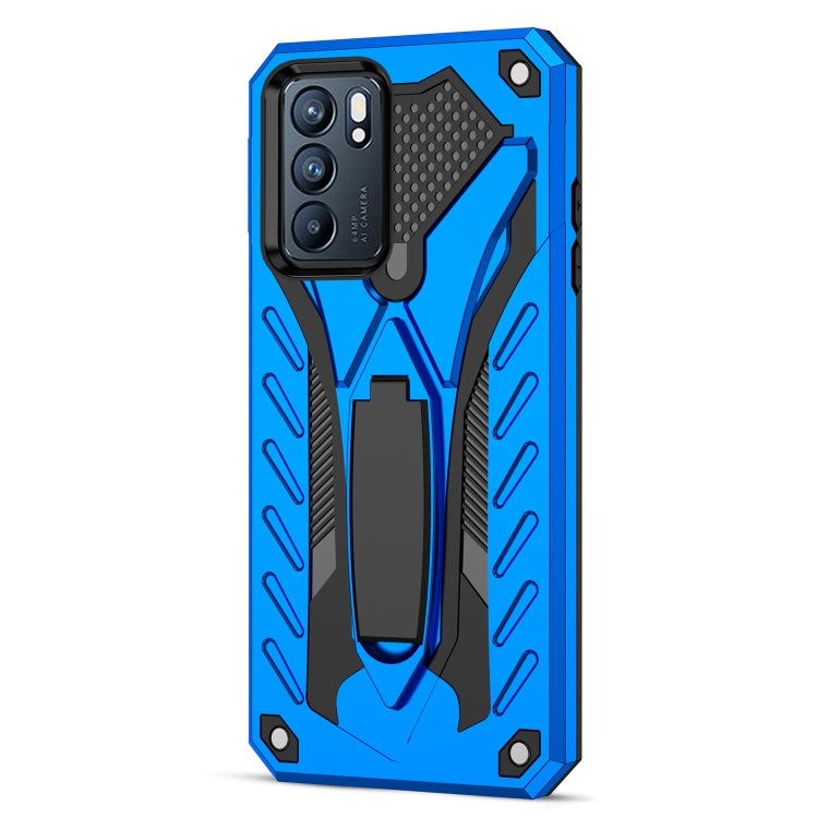 For OPPO Reno6 5G Shockproof TPU + PC Protective Case with Holder