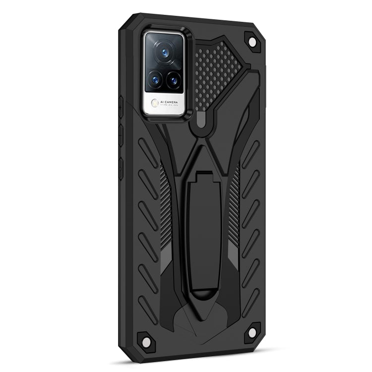 For vivo V21 5G / 4G Shockproof TPU + PC Protective Case with Holder