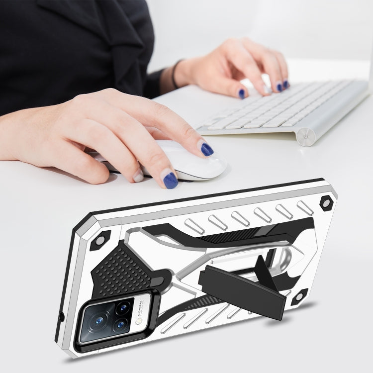For vivo V21 5G / 4G Shockproof TPU + PC Protective Case with Holder