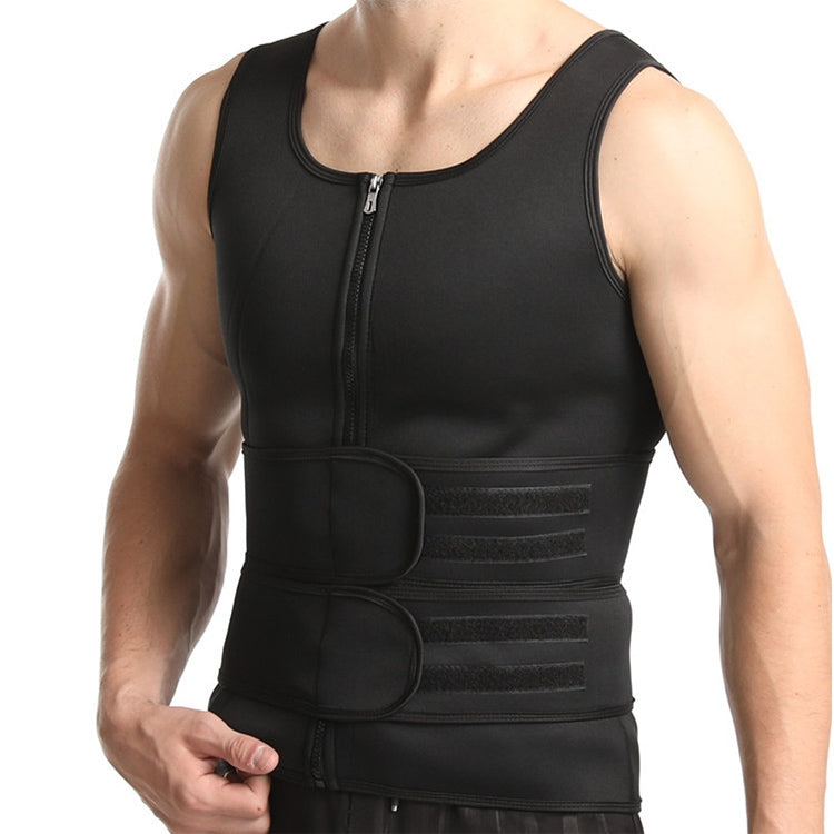 Neoprene Men Sport Body Shapers Vest Waist Body Shaping Corset, Size:XXL