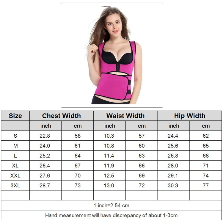 Breasted Shapers Corset Sweat-wicking Waistband Body Shaping Vest, Size:XXXL