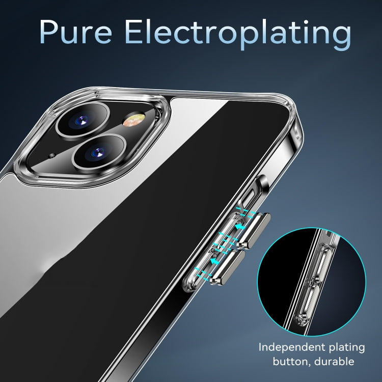 For iPhone 13 TPU + PC Transparent Shockproof Protective Case