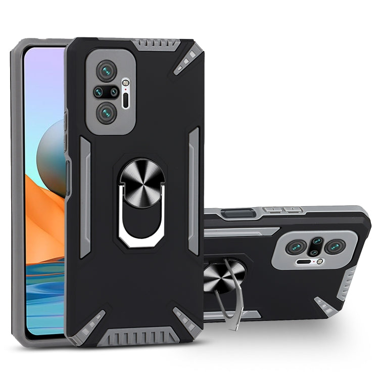 For Xiaomi Redmi Note 10 Pro PC + TPU Protective Case with 360 Degrees Rotatable Ring Holder