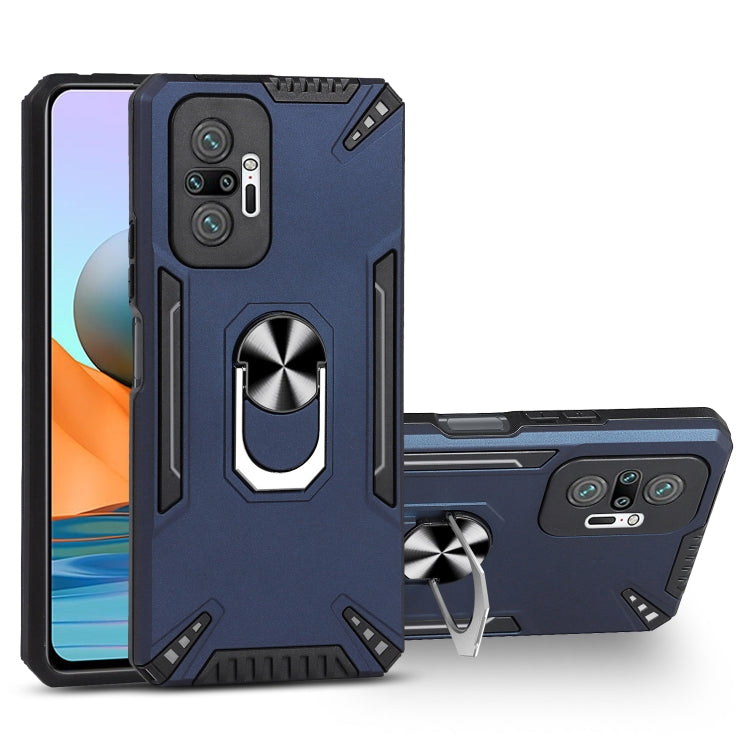 For Xiaomi Redmi Note 10 Pro PC + TPU Protective Case with 360 Degrees Rotatable Ring Holder