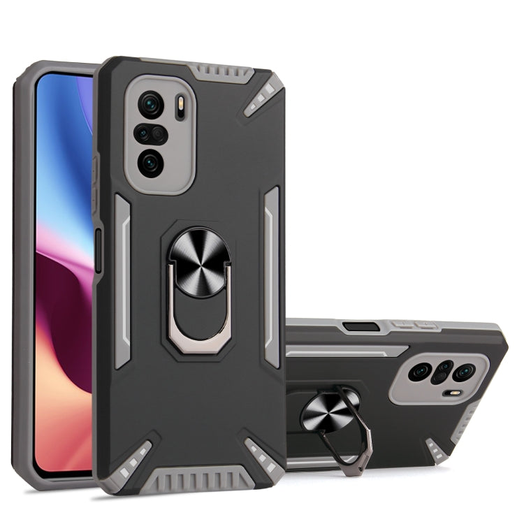 For Xiaomi Mi 11i PC + TPU Protective Case with 360 Degrees Rotatable Ring Holder