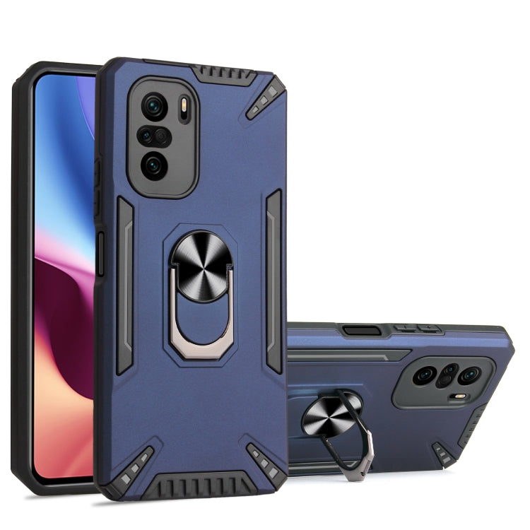 For Xiaomi Mi 11i PC + TPU Protective Case with 360 Degrees Rotatable Ring Holder