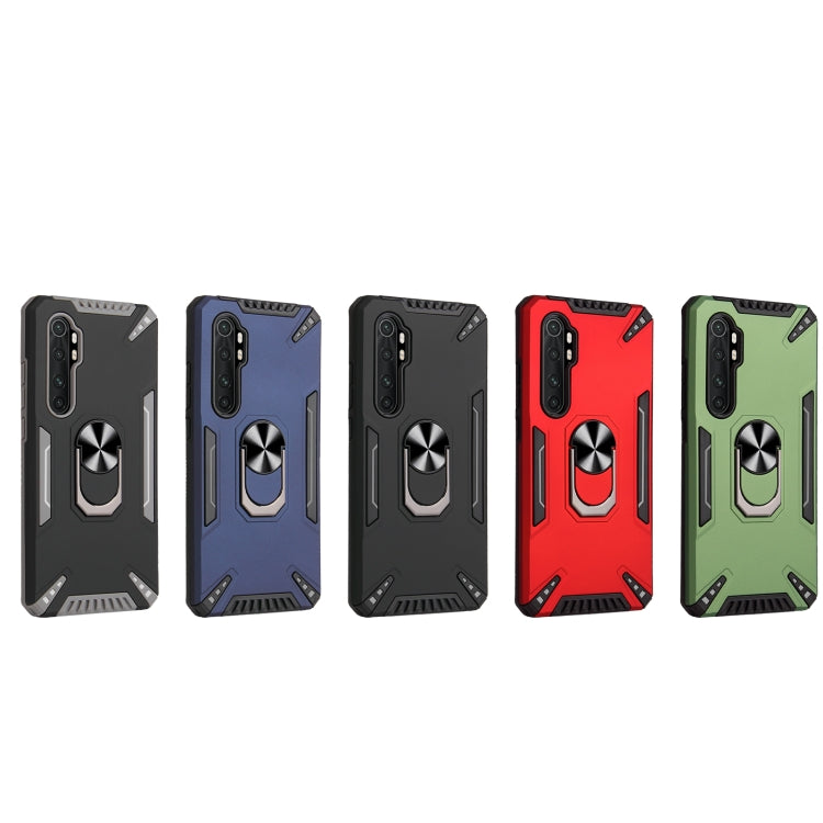 For Xiaomi Mi Note 10 Lite PC + TPU Protective Case with 360 Degrees Rotatable Ring Holder