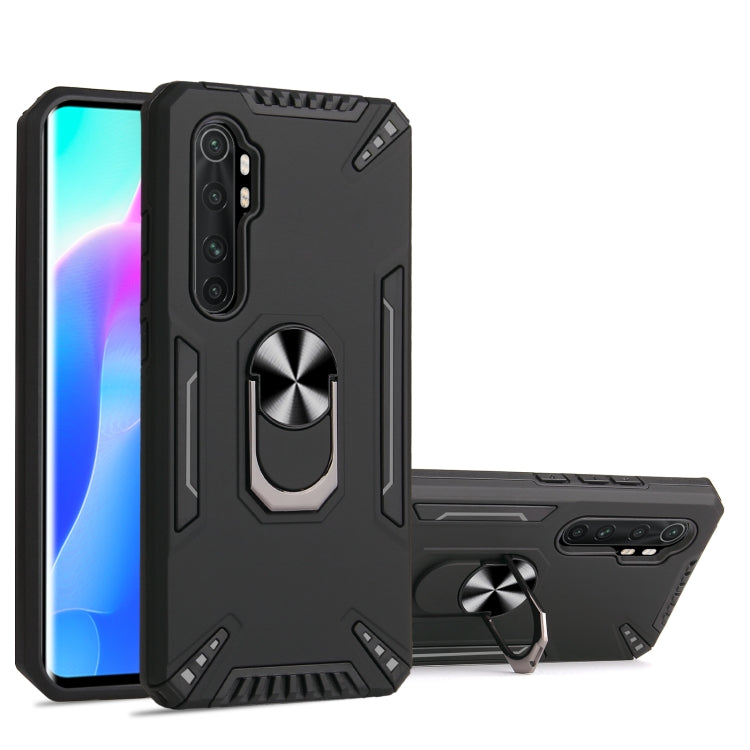 For Xiaomi Mi Note 10 Lite PC + TPU Protective Case with 360 Degrees Rotatable Ring Holder