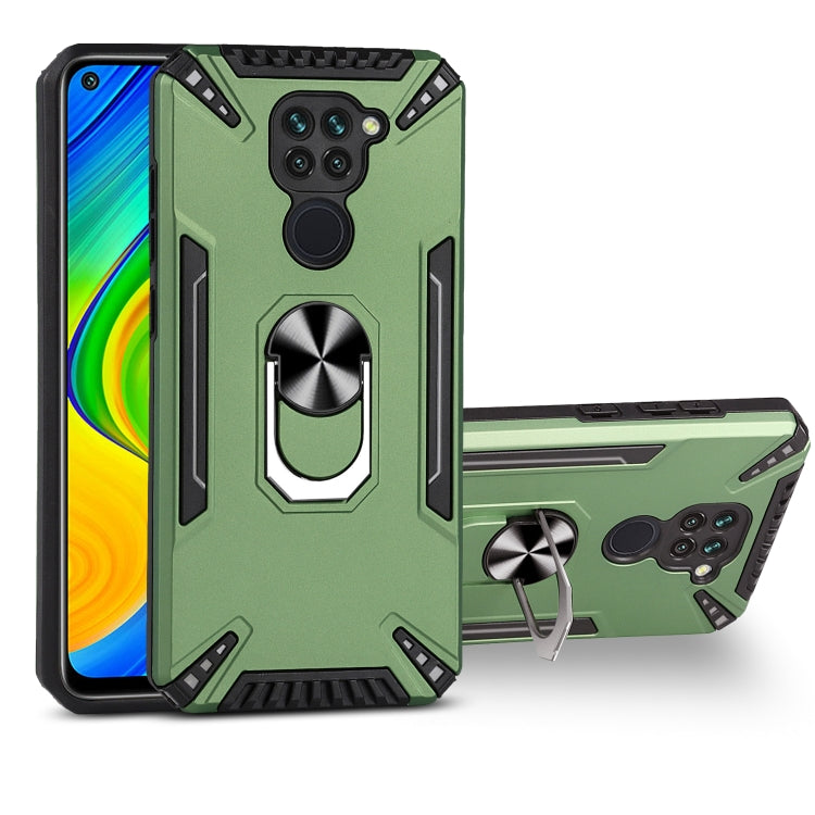 For Xiaomi Redmi Note 9 4G PC + TPU Protective Case with 360 Degrees Rotatable Ring Holder