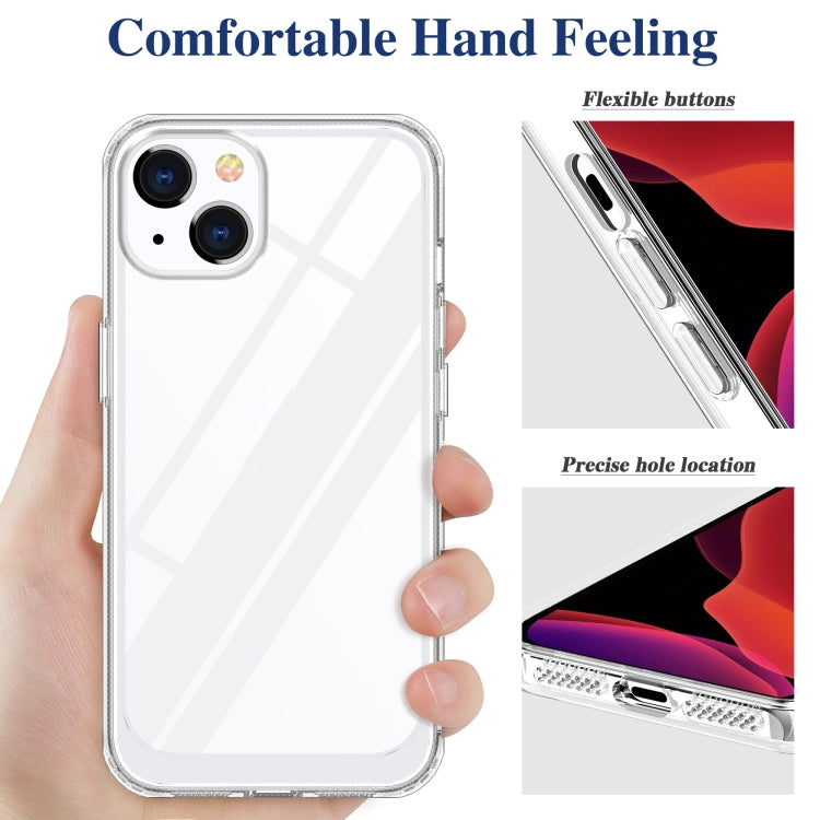 For iPhone 13 Crystal Clear Shockproof PC + TPU Protective Case(Transparent)