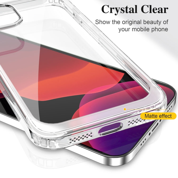 For iPhone 13 Crystal Clear Shockproof PC + TPU Protective Case(Transparent)