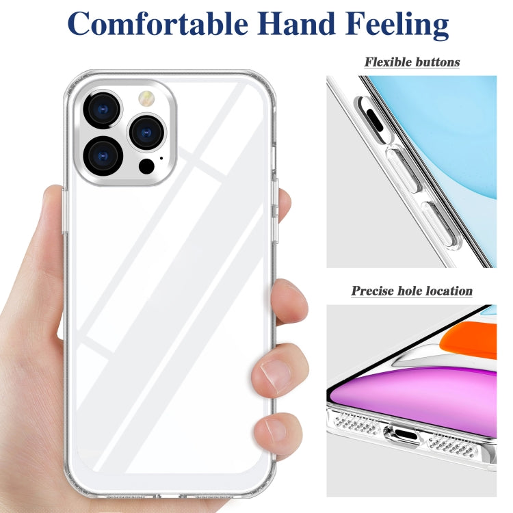 For iPhone 13 Pro Crystal Clear Shockproof PC + TPU Protective Case (Transparent)