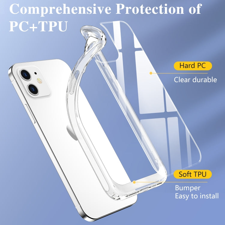 For iPhone 12 mini Crystal Clear Shockproof PC + TPU Protective Case (Transparent)
