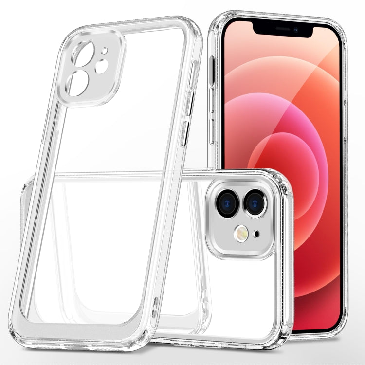 For iPhone 12 Crystal Clear Shockproof PC + TPU Protective Case(Transparent)