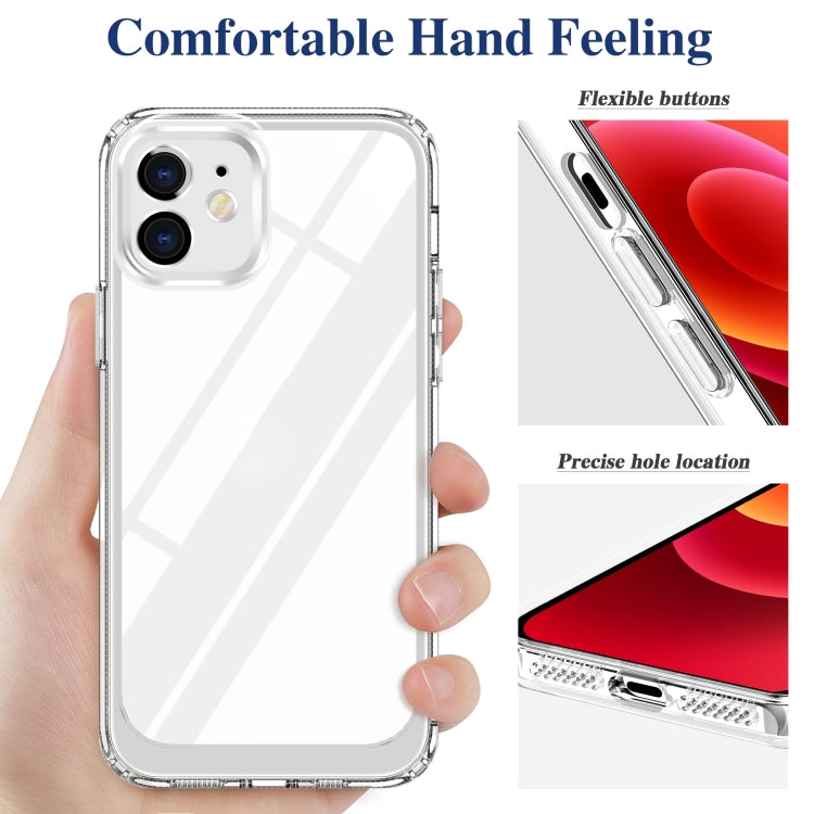 For iPhone 12 Crystal Clear Shockproof PC + TPU Protective Case(Transparent)