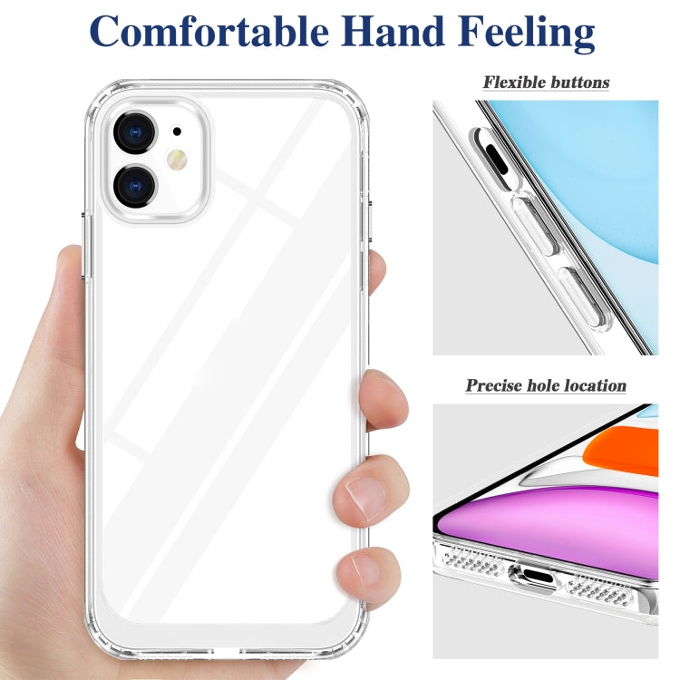 For iPhone 11 Crystal Clear Shockproof PC + TPU Protective Case (Transparent)