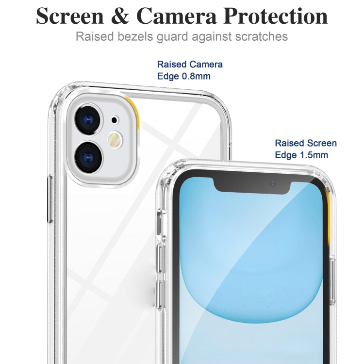 For iPhone 11 Crystal Clear Shockproof PC + TPU Protective Case (Transparent)