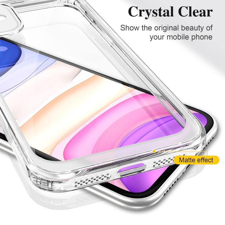 For iPhone 11 Crystal Clear Shockproof PC + TPU Protective Case (Transparent)