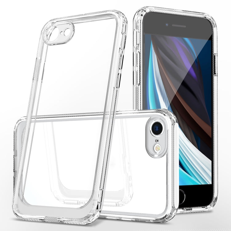 For iPhone SE 2022 / SE 2020 / 8 / 7 Crystal Clear Shockproof PC + TPU Protective Case(Transparent)