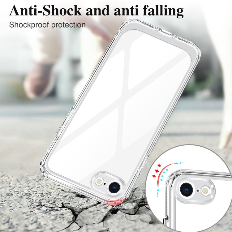 For iPhone SE 2022 / SE 2020 / 8 / 7 Crystal Clear Shockproof PC + TPU Protective Case(Transparent)