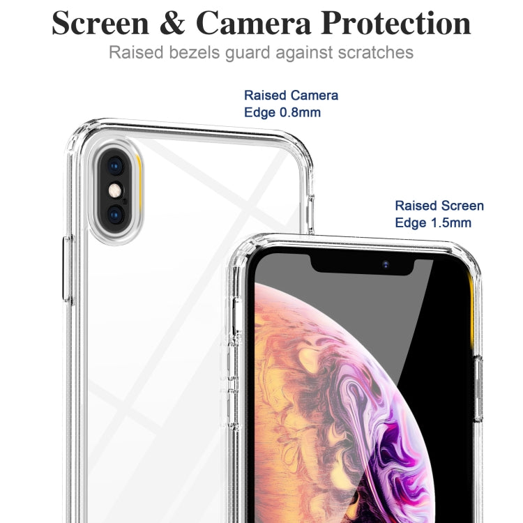 For iPhone XS Max Crystal Clear Shockproof PC + TPU Protective Case(Transparent)