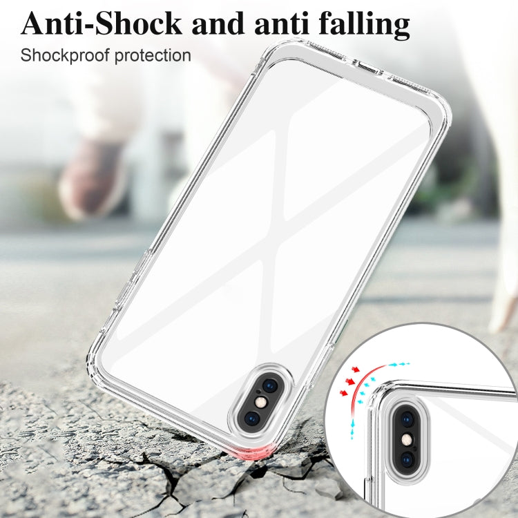For iPhone XS Max Crystal Clear Shockproof PC + TPU Protective Case(Transparent)