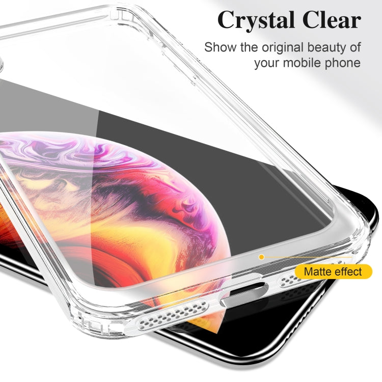 For iPhone X / XS Crystal Clear Shockproof PC + TPU Protective Case(Transparent)
