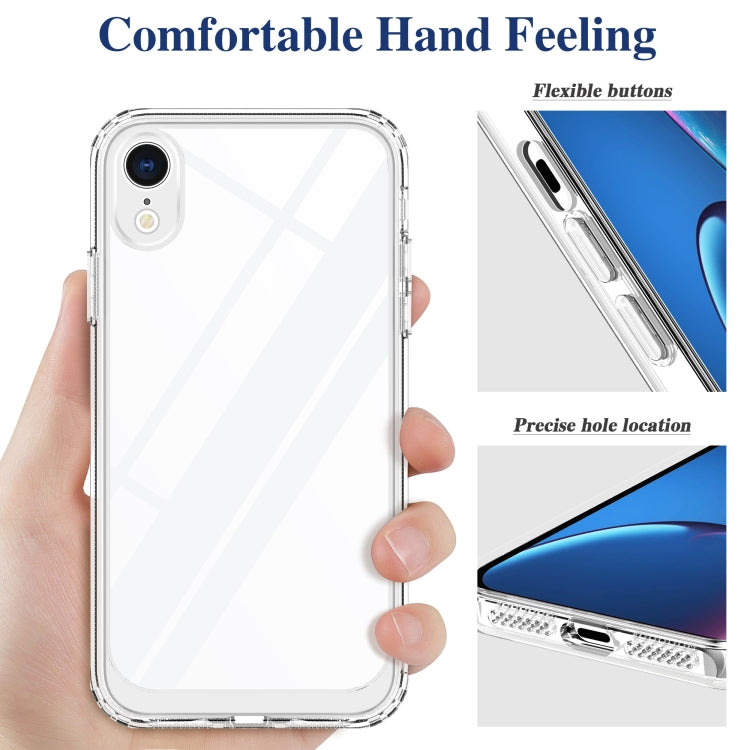 For iPhone XR Crystal Clear Shockproof PC + TPU Protective Case(Transparent)