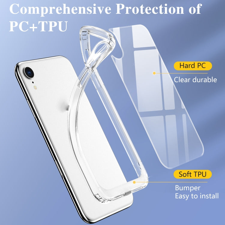 For iPhone XR Crystal Clear Shockproof PC + TPU Protective Case(Transparent)