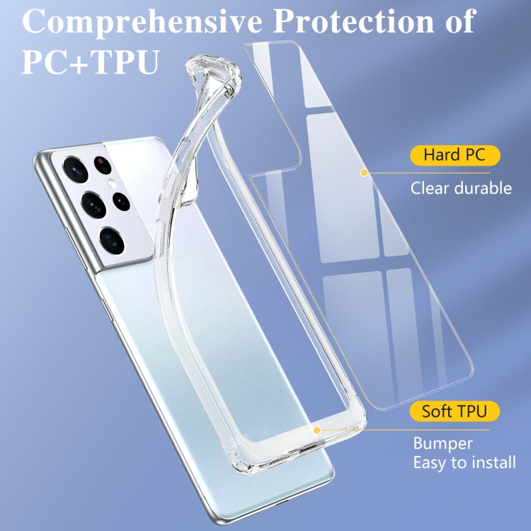For Samsung Galaxy S21 5G Crystal Clear Shockproof PC + TPU Protective Case(Transparent)