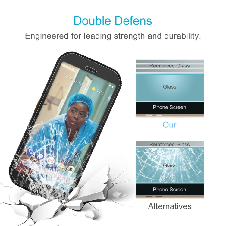 For CAT S42 50 PCS 0.26mm 9H 2.5D Tempered Glass Film