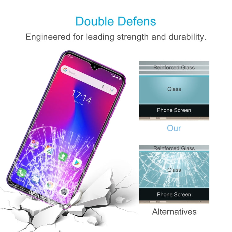 For Ulefone Note 7 50 PCS 0.26mm 9H 2.5D Tempered Glass Film