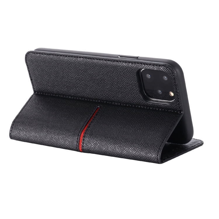 For iPhone 11 Pro GEBEI Top-grain Leather Horizontal Flip Protective Case with Holder & Card Slots & Wallet & Photo Frame