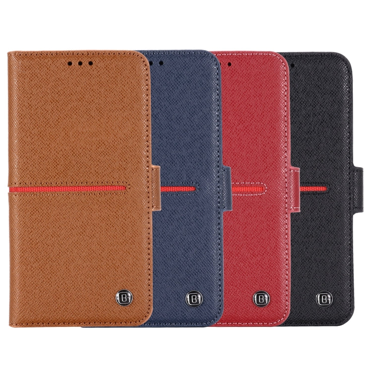 For iPhone 11 Pro GEBEI Top-grain Leather Horizontal Flip Protective Case with Holder & Card Slots & Wallet & Photo Frame