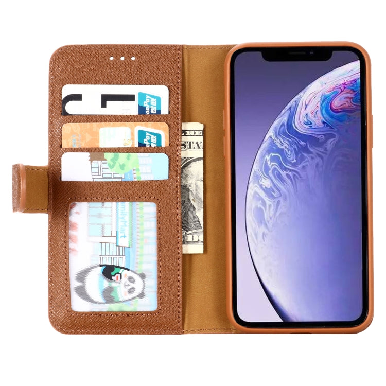 For iPhone 11 Pro GEBEI Top-grain Leather Horizontal Flip Protective Case with Holder & Card Slots & Wallet & Photo Frame