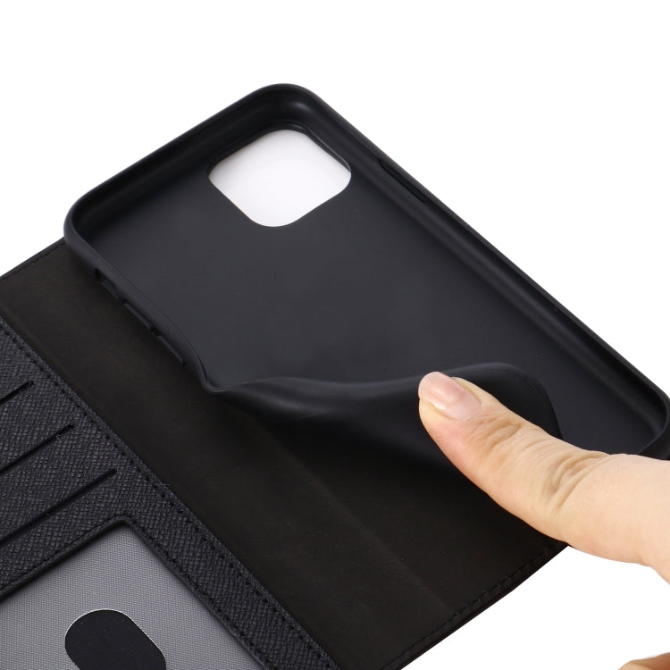 For iPhone 11 GEBEI Top-grain Leather Horizontal Flip Protective Case with Holder & Card Slots & Wallet & Photo Frame