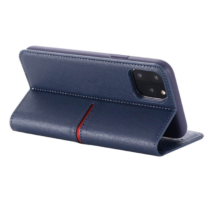 For iPhone 11 GEBEI Top-grain Leather Horizontal Flip Protective Case with Holder & Card Slots & Wallet & Photo Frame