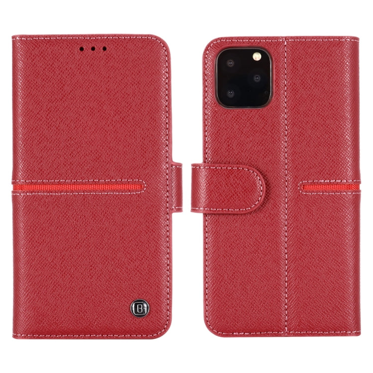 For iPhone 11 GEBEI Top-grain Leather Horizontal Flip Protective Case with Holder & Card Slots & Wallet & Photo Frame