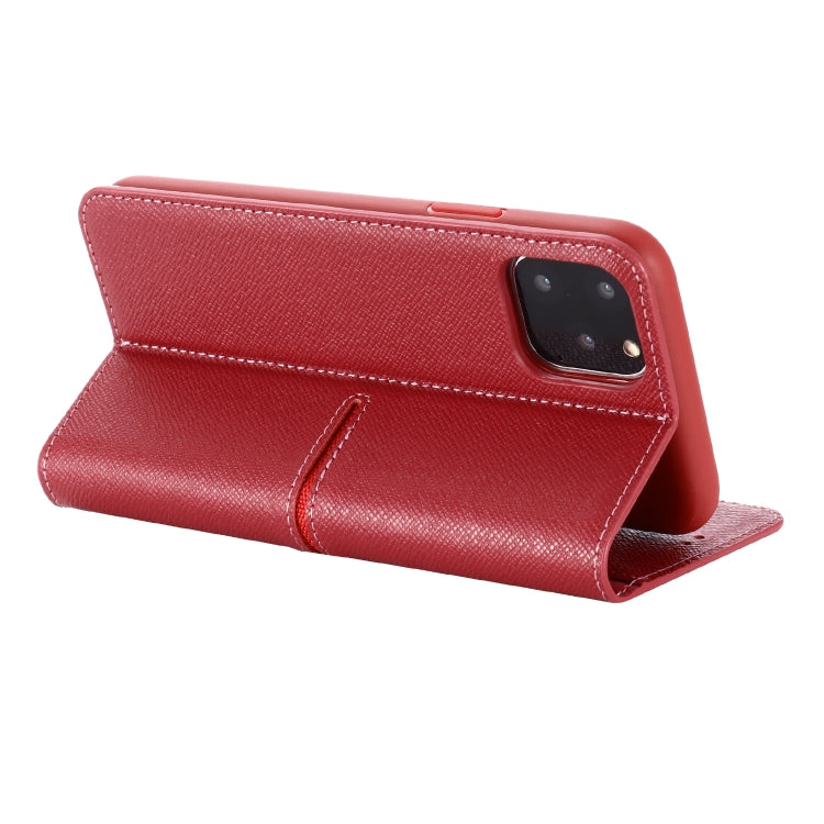 For iPhone 11 GEBEI Top-grain Leather Horizontal Flip Protective Case with Holder & Card Slots & Wallet & Photo Frame