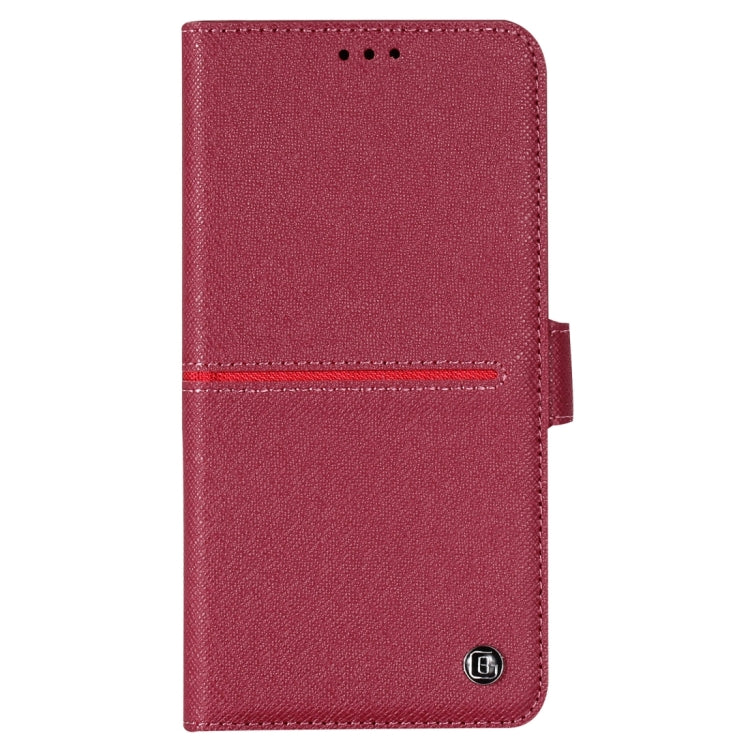 For iPhone XS / X GEBEI Top-grain Leather Horizontal Flip Protective Case with Holder & Card Slots & Wallet & Photo Frame